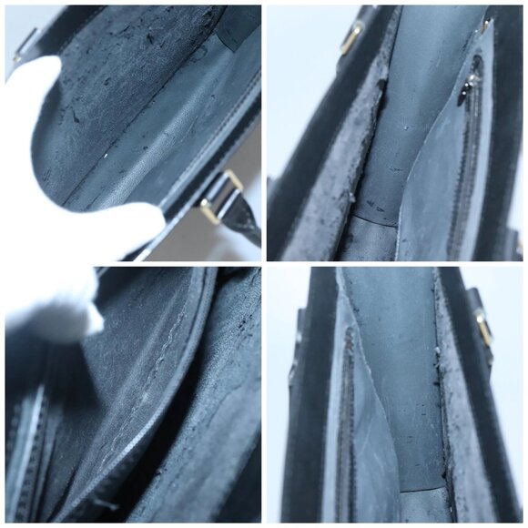 LOUIS VUITTON Epi Sac Plat Hand Bag Black - Picture 14 of 15